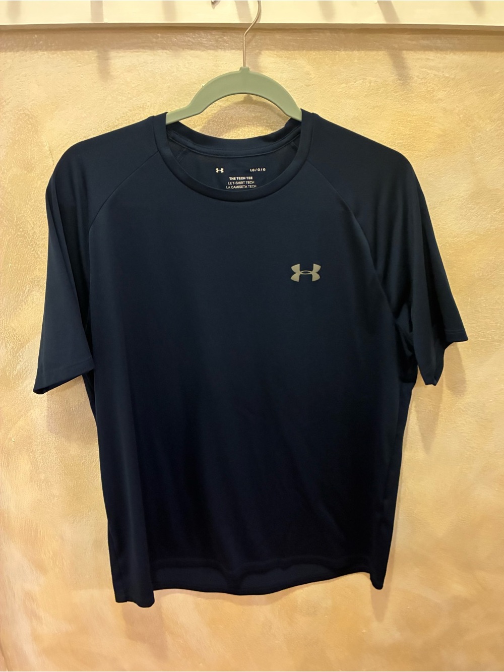 Under Armour Men’s Navy Performance Tech Short Sleeve Shirt Size Large
